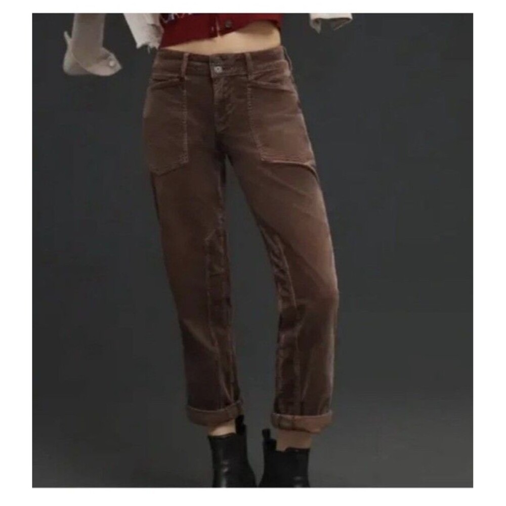 Anthropologie Pilcro Pants Womens Size 29 The Wanderer Relaxed Leg Corduroy